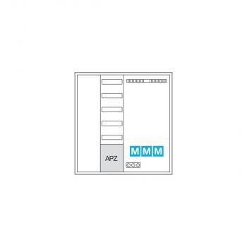Hager ZB34APZ2 Systemschrank Multimedia, univers Z, 1100x1050x205mm, SKII, IP44, VF 5-reihig, APZ, 4-Feld