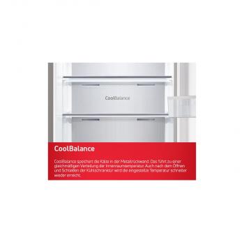 Amica VKS 358 150 E Vollraum-Kühlschrank, 60 cm breit, 370L, Holiday-Schaltung, NoFrost, Edelstahloptik