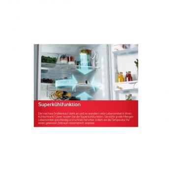 Amica VKS 358 150 E Vollraum-Kühlschrank, 60 cm breit, 370L, Holiday-Schaltung, NoFrost, Edelstahloptik