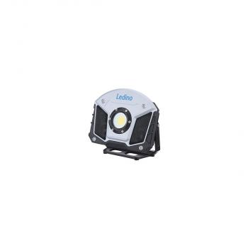 ARDEBO.de Ledino LED-Akkustrahler 15W Horn, m. Boxen, Bluetooth, silber (11140156001011)