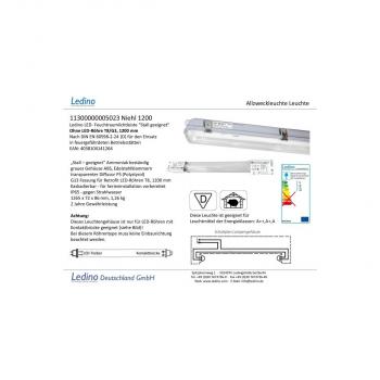 Ledino Feuchtrauml. Niehl 1200 Stall geeig., 1265, für T8 LED (11300000005023)
