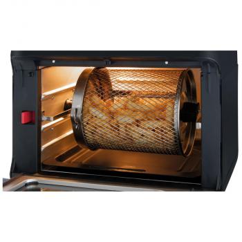 Clatronic FR 3747 H Heißluft-Fritteuse, 34 cm breit, 11 L, 1500 W, 9 Automatikprogramme, Dörrer-Funktion,4 Einschubhöhen, schwarz (263937)