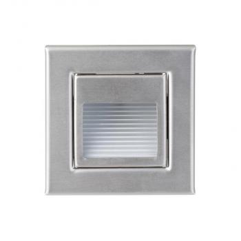 ARDEBO.de Brumberg LED-Wandeinbauleuchte, 1,2W, 40lm, 3000K, edelstahl (10129203)