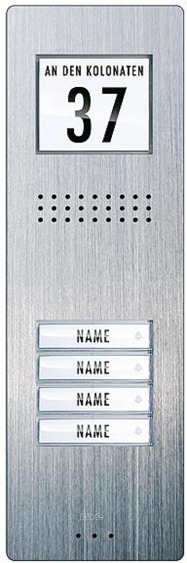 ARDEBO.de M-E Vistadoor ADV 240 Audio-Außenstation, Aufputz, 4-Familienhaus (40724)