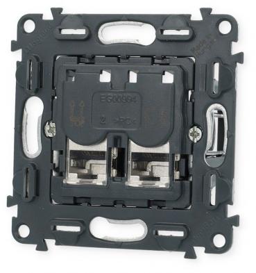 Legrand 753049 Datendose 2xRJ45 geschirmt Kategorie 6A STP Valena Life