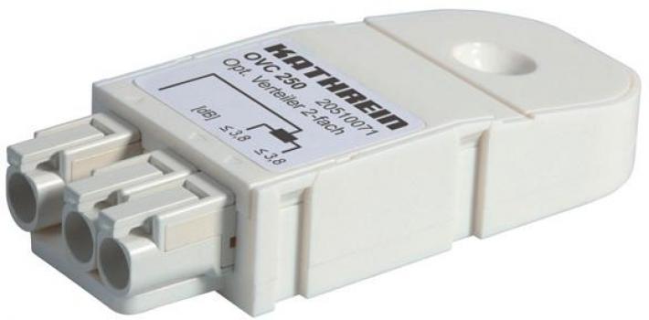 ARDEBO.de Optischer 2fach-Verteiler 3,8 dB (50/50%), Kathrein OVC 250