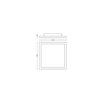 Philips Hue Aurelle Quadratisches LED Panel, 30x30cm, Dimmschalter, 19W, 1940lm, 4000K, weiß (929003099201)