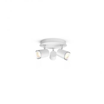 ARDEBO.de Philips Hue Adore 3-er Pack LED Deckenspot, Dimmschalter, GU10, 5W, 350lm, 4000K, weiß (929003056401)