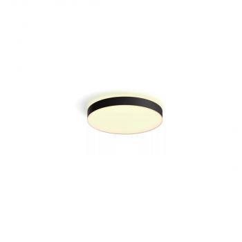 ARDEBO.de Philips Hue Enrave XL LED Deckenleuchte, Dimmschalter, 48W, 6100lm, 4000K, schwarz (915005997101)