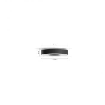 Philips Hue Infuse LED Deckenleuchte, M, 33,5W, 2350lm, 4000K, schwarz (915005997301)