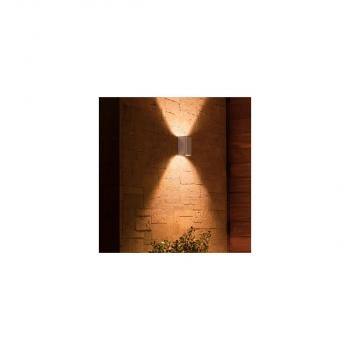 Philips Hue Resonate Outdoor LED Wandleuchte, 8W, 1180lm, 4000K, silber (915005843001)