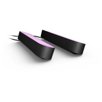 ARDEBO.de Philips Hue Play Lightbar, Basis-Set Doppelpack, 500lm, 4000K, 13,2W, schwarz (915005733901)