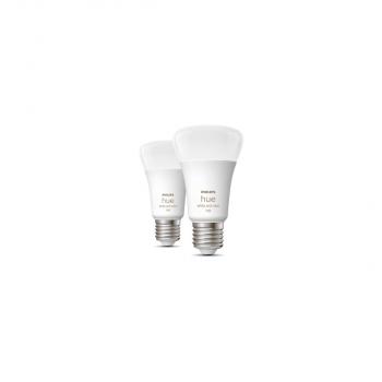 Philips Hue White & Color Ambiance Lampe, A60, 11W, E27, 1100lm, Doppelpack (929002468802)