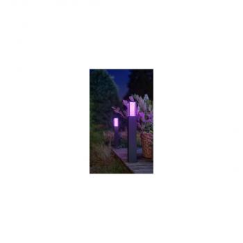 Philips Hue White & Color Ambiance Impress Outdoor LED Wegeleuchte, 8W, 1180lm, 4000K, schwarz (915005731101)