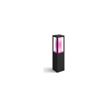 ARDEBO.de Philips Hue White & Color Ambiance Impress Outdoor LED Sockelleuchte, 8W, 1180lm, 4000K, schwarz (915005731301)