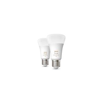 Philips Hue White & Color Ambiance E27 Lampe, Doppelpack, A60, 806lm, 4000K (929002489602)