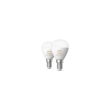 Philips Hue White Ambiance LED Lampe, Tropfenform, 5,1W, E14, 470lm (929003573702)