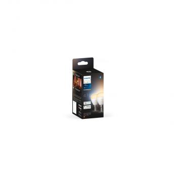 Philips Hue White Ambiance LED Lampe, Tropfenform, 5,1W, E14, 470lm (929003573702)