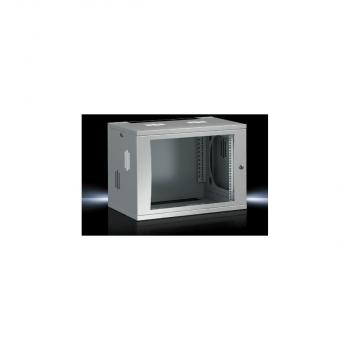 ARDEBO.de Rittal DK 7507110 Netzwerkschrank/Wandverteiler 9HE, 19 Zoll, BxHxT: 60x49,02x60cm, Sichtscheibe, grau