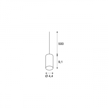 SLV FITU Indoor Pendelleuchte, E27, schwarz, max. 60W, 5m (132690)