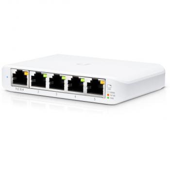 ARDEBO.de Ubiquiti UniFiSwitch Flex Mini Desktop Gigabit Smart Switch, 5x RJ-45, PoE PD (USW-FLEX-MINI)