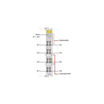 Wago 750-430 8-Kanal-Digitaleingang, DC 24 V, 3 ms