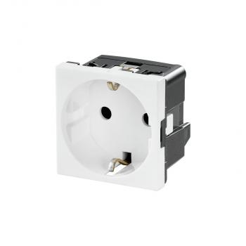 ARDEBO.de Weidmüller IE-FCI-PWB-DE Steckdose, FrontCom, Einsatz Power groß, Typ F, DE, weiß (1450730000)