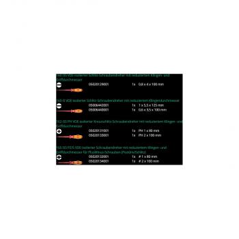 Wera 160 iSS/7 Schraubendrehersatz Kraftform Plus Serie 100, 7-teilig (05135961001)