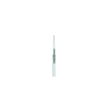 ARDEBO.de Wisi MK 86 B 0101 Koaxialkabel 110 dB, Ø 6,9 mm, Länge 100 m, auf Kunststofftrommel, PVC, weiß (76619)