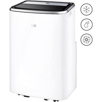 AEG AXP26U338CW Mobiles Klimagerät, EEK:A, 2,6kW, nachhaltiges Kältemittel, ChillFlex Pro, weiß