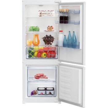 ARDEBO.de Beko BCSA240K4SN Einbau Kühl-Gefrierkombination, Nischenhöhe 145 cm, 214 L, Schlepptürtechnik, LED Illumination, weiß