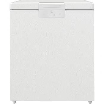 ARDEBO.de Beko HSM14550 Stand Gefrertruhe, 75,5 c breit, 148 L, LED Illumination, Türschloss, weiß