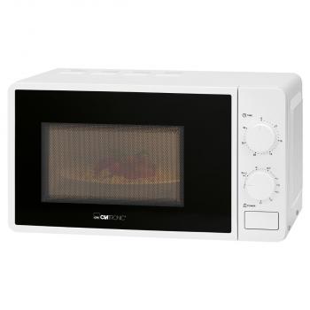 ARDEBO.de Clatronic MWG 792 Mikrowelle mit Grill, 800 Watt, 20 Liter Garraum, 30 Minuten-Timer, weiß