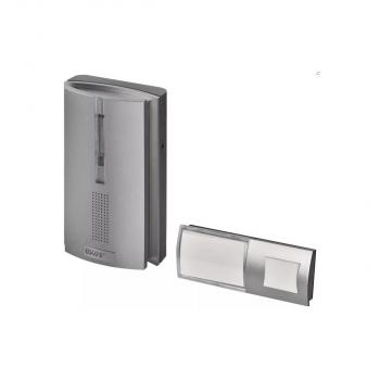 ARDEBO.de EMOS P5763 Drahtlose Türklingel für 3xAA, Signalerweiterung, silber (3402060001)