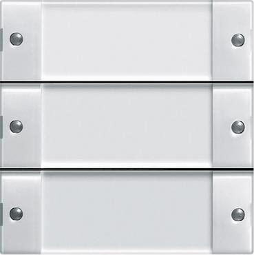 ARDEBO.de eNet Funk-Wandsender 3fach, System 55, Klar/Reinweiß glänzend, Gira 5333100