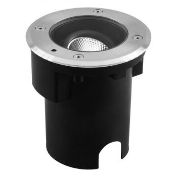 ARDEBO.de EVN PENTOLA LED Bodeneinbauleuchte, rund, IP67, 220-240V, 7W, 3000K, 560lm, Phasenan- /abschnitt dimmbar, EDS / Alu (PC67107002D)