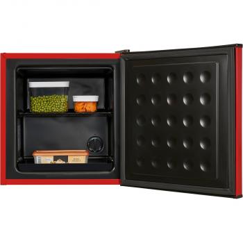 Exquisit GB40-150E Stand Mini Gefrierschrank, 47 cm breit, 31L, Temperatureinstellung, rot