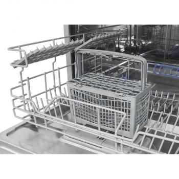 Exquisit GSP206-030D Tischgeschirrspüler, 55 cm breit, 6 Maßgedecke, 7 Programme, Startzeitvorwahl, Besteckkorb, weiß