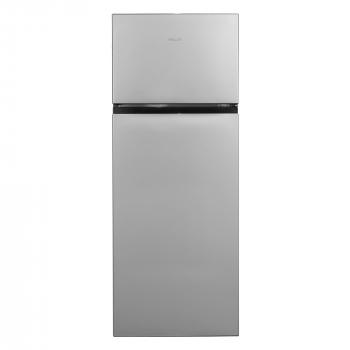 Exquisit KGC270-45-010E Stand Kühl-Gefrierkombination, 55 cm breit, 206 L, LED Beleuchtung, silber