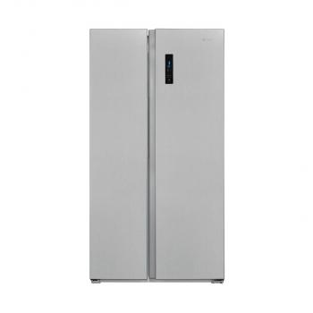 ARDEBO.de Exquisit SBS560-050D Side by side Kühlschrank, 91,2cm breit, 562L, NoFrost, Digitale Kontrolle, LED-Beleuchtung, Umluftventilator, inoxlook