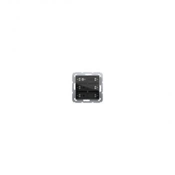 ARDEBO.de Gira 501300 Tastsensor 4 Standard 3fach für KNX System 55, mit Inbetriebnahme-Wippe