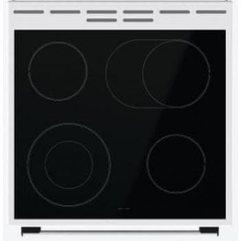 Gorenje GECS6C70WPA Elektro-Standherd mit Glaskeramikkochfeld, 60cm breit, 71L, Grill, Pizzafunktion, FrozenBake, MultiAir, weiß