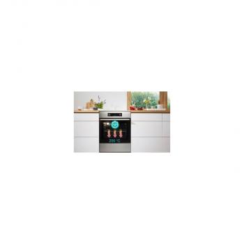 Gorenje GECS5C70WA Elektro-Standherd, 50cm breit, 70L, Glaskeramik, Pizza-Funktion, ExtraSteam, weiß