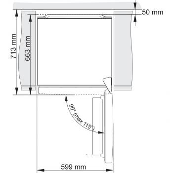 Gorenje NRC620BSXL4 Stand Kühl-Gefrierkombination, 60 cm breit, 361 L, NoFrost Plus, Convert ZeroZone, CrispZone, grau metallic strukturiert