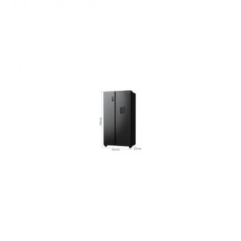 Gorenje NRR9185EABXLWD Side-by-Side Kombination, 91,5 cm breit, 547l L NoFrost Plus, ZeroZone, Twist ice maker, Wasserspender, schwarz