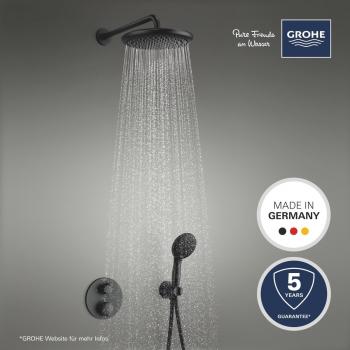 GROHE Precision Thermostat Duschsystem, Unterputz, Quickfix, mit Vitalio Start 250, mattschwarz (348832430)