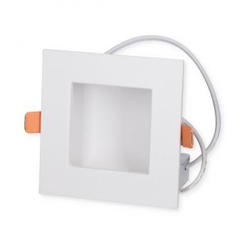 LAS LED Downlight GHOST quadratisch, 8W, 690lm, 3000K, weiß (LS-GQ8WW)