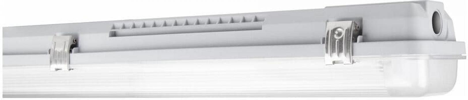 ARDEBO.de LEDVANCE DAMP PROOF HOUSING GEN 3 1500 P 2XLAMP I, Feuchtraumleuchte, T8-LED-Lampen, IP65, G13, 220-240V, grau (4099854118210)