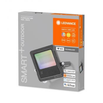 LEDVANCE Flutlicht SMART+ WIFI FLOOD 20W, 1260lm, 3000K, dunkelgrau (4058075474642)