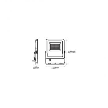 LEDVANCE Flutlicht SMART+ WIFI FLOOD 20W, 1260lm, 3000K, dunkelgrau (4058075474642)